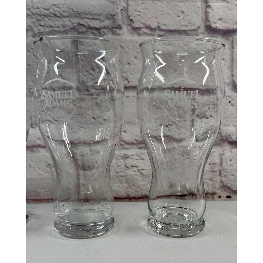 Samuel Sam Adams Lot Of 2 Pair 22 oz Sensory Glass Pint Beer